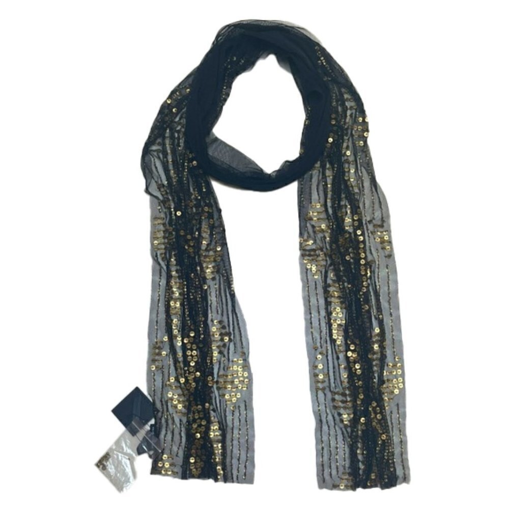 🆕 CLUB MONACO christine all over sequin scarf $99